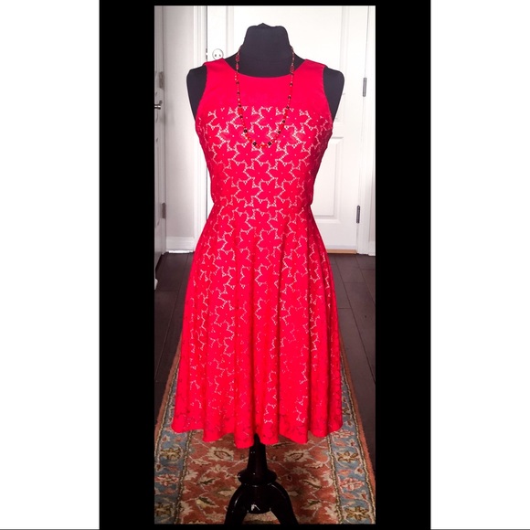 red lace sundress